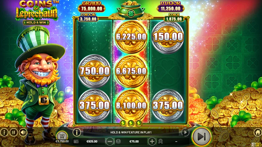 Fast Paced Slot Coins of Leprechaun Gameplay