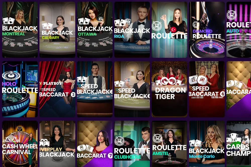 Live games on Brutal Casino