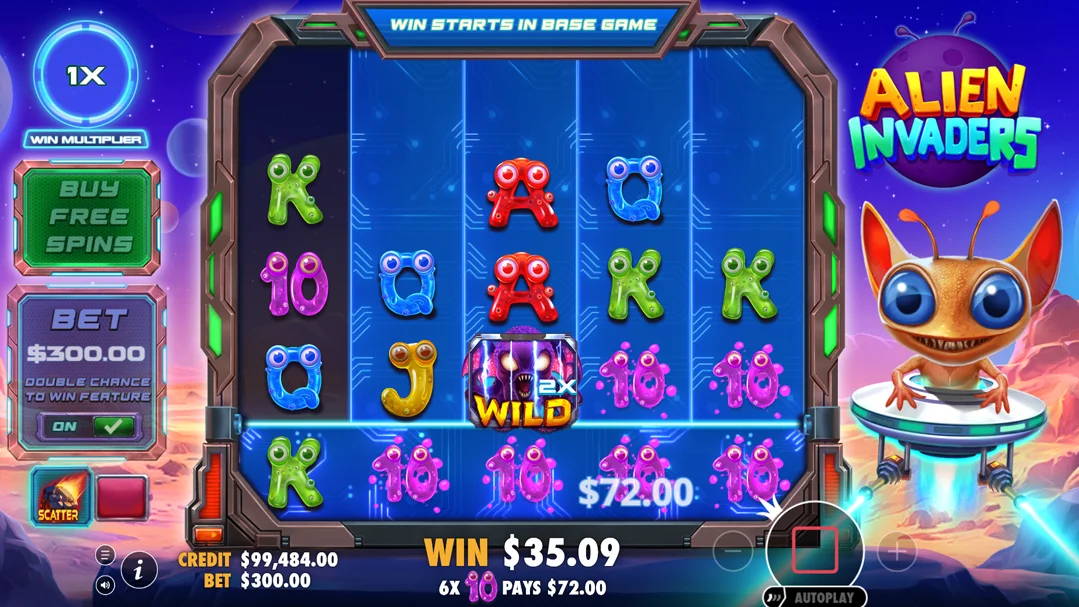 Alien Invaders, 2025 Online slot by Pragmatic Play