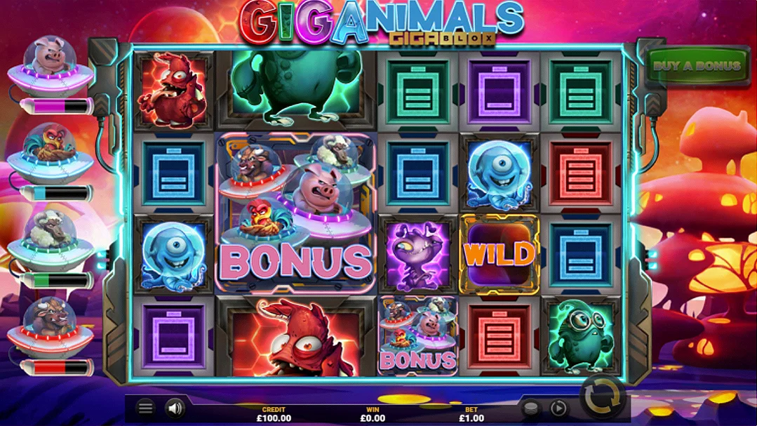 Play Giganimals GigaBlox Online Yggdrasil Gaming Slot