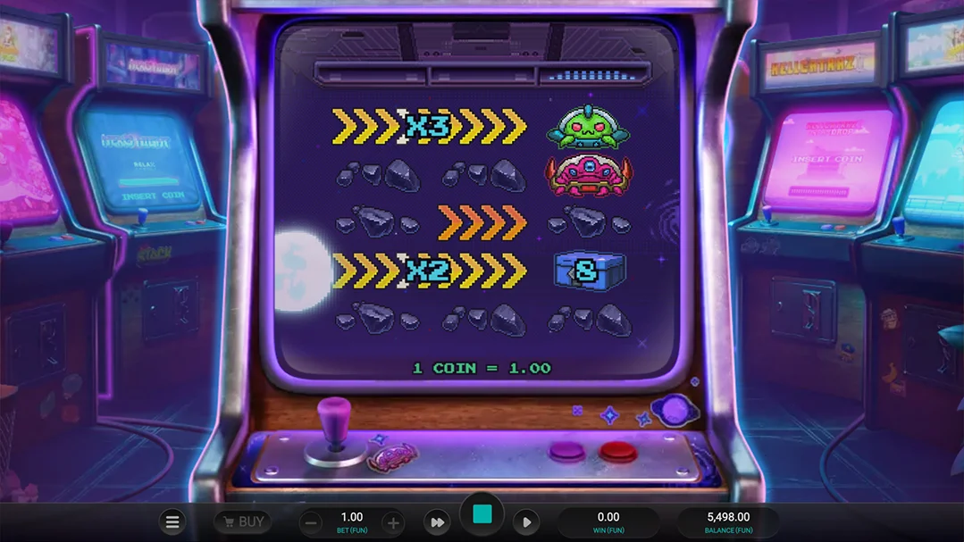 Retro Gaming Arcade slot Line Busters Dream Drop