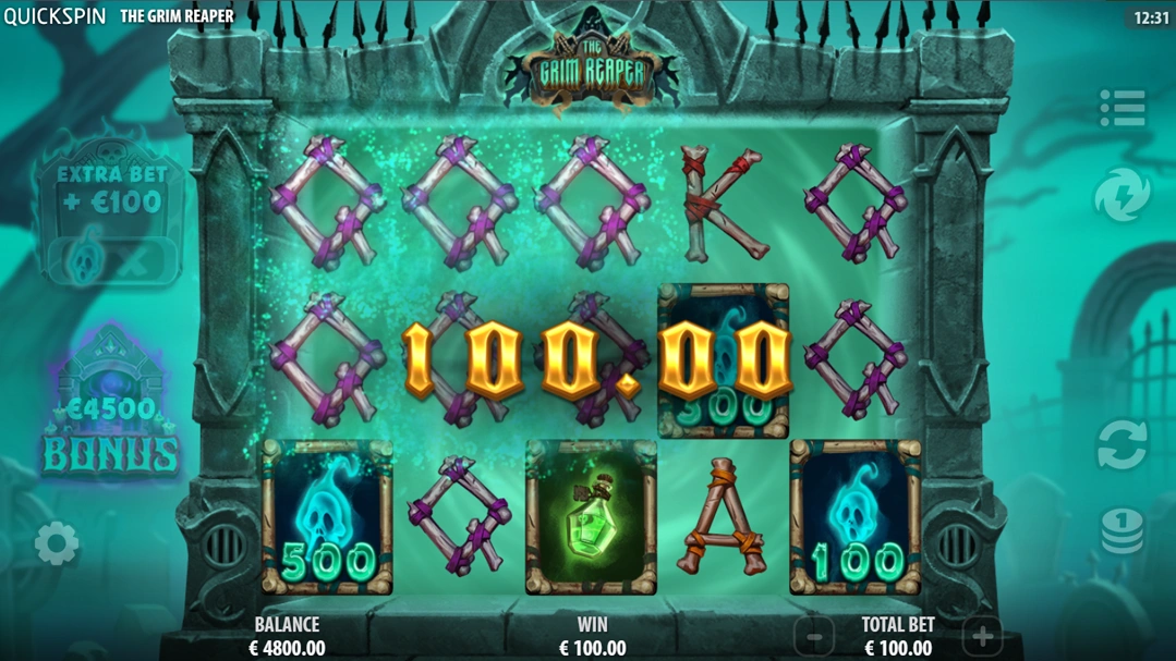 The Grim Reaper - Halloween slot gameplay online bonus