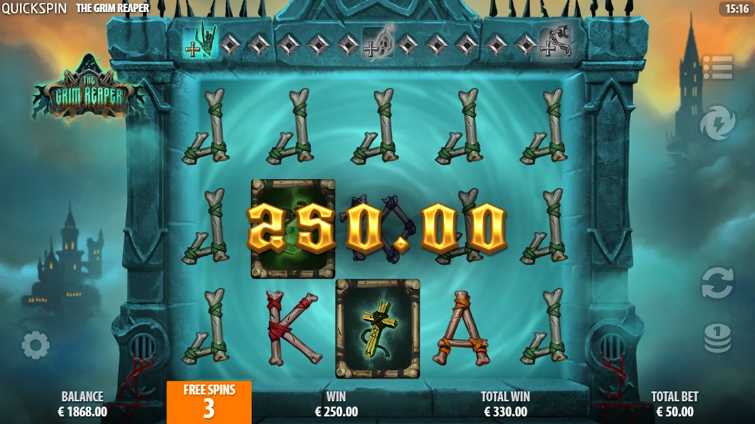 Bonus Free Spins The Grim Reaper slot Quickspin