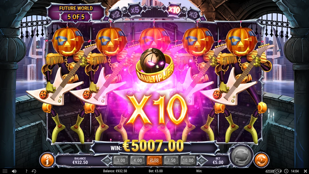 Multiplier Bonus & Winning cash Helloween slot