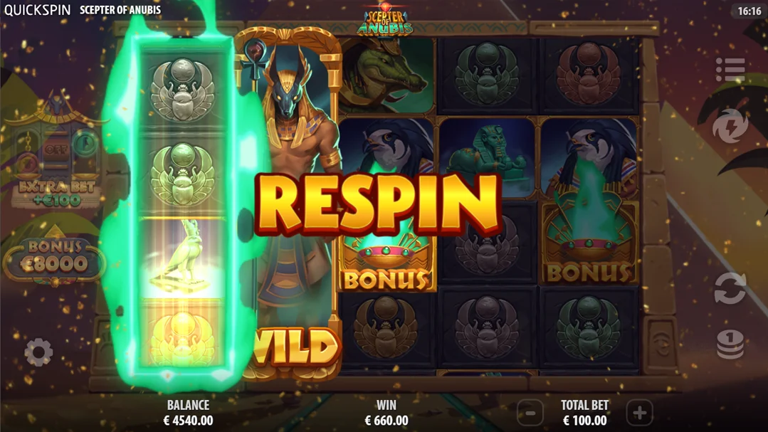 Scepter of Anubis: Gameplay and bonus to play
