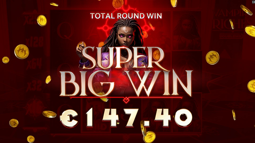 Win the jackpot Vampire Riches DoubleMax Yggdrasil Gaming slot