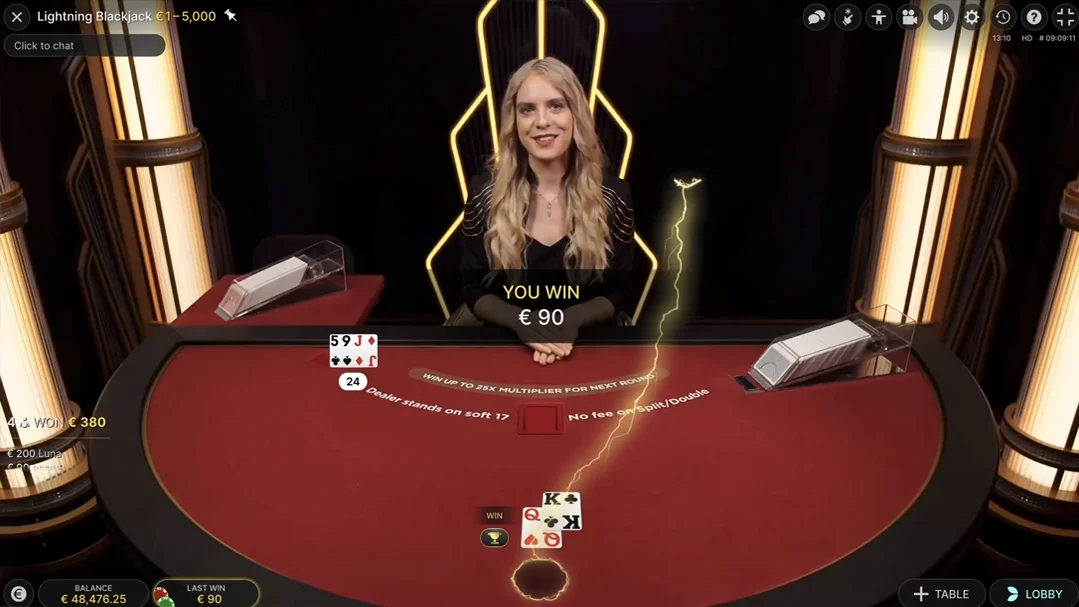 Lightning Roulette Live Casino Game by Evolution