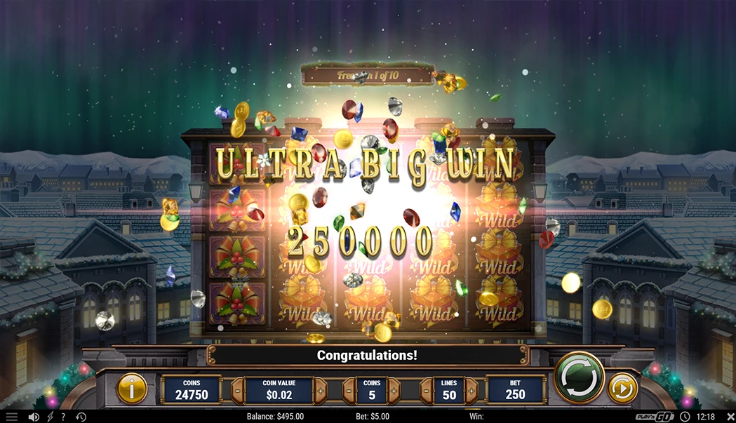 Big Win and Big Jackpot Xmas Magic Play'n Go slot