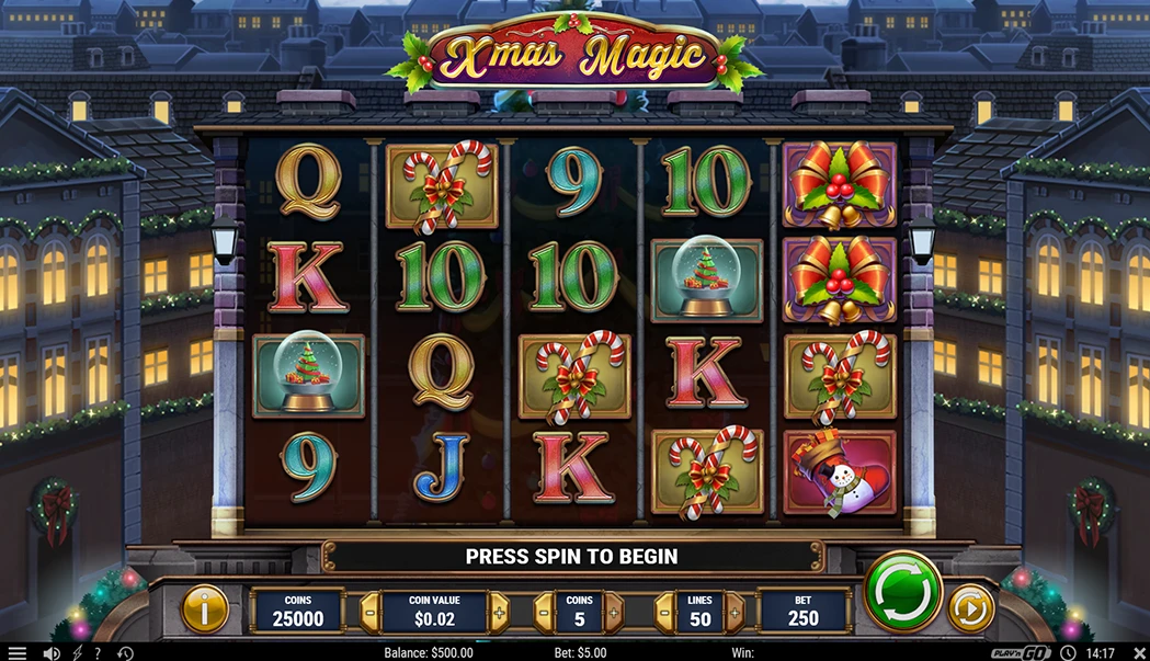 Gameplay Xmas Magic Slot by Play'n Go