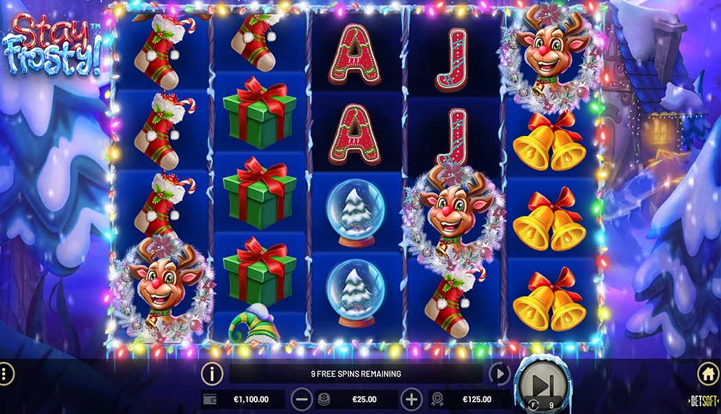 Play Stay Frosty! Online Christmas Slot by Betsoft Gaming