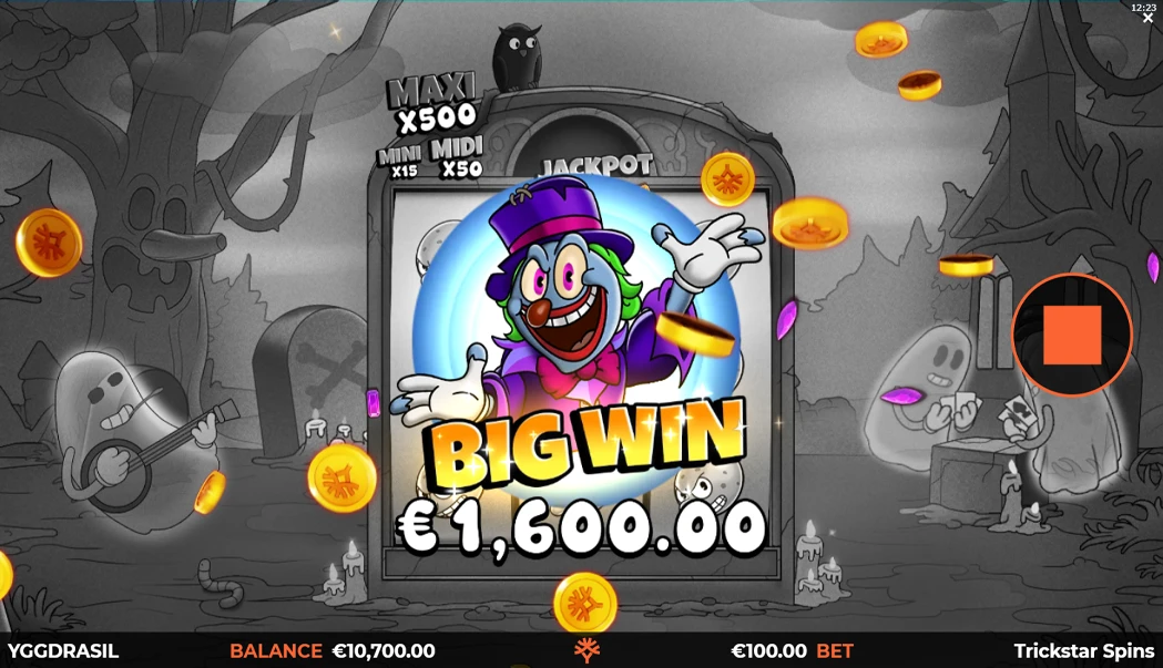 Win Big Jackpot Trickstar Spins Online Gaming Slot Machine