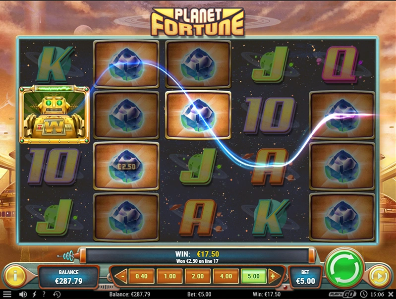 Gameplay and mechanics Planet Fortune slot