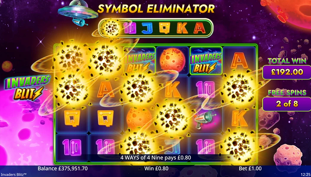 Big Win bonus slot Invaders Blitz by Light and Wonder