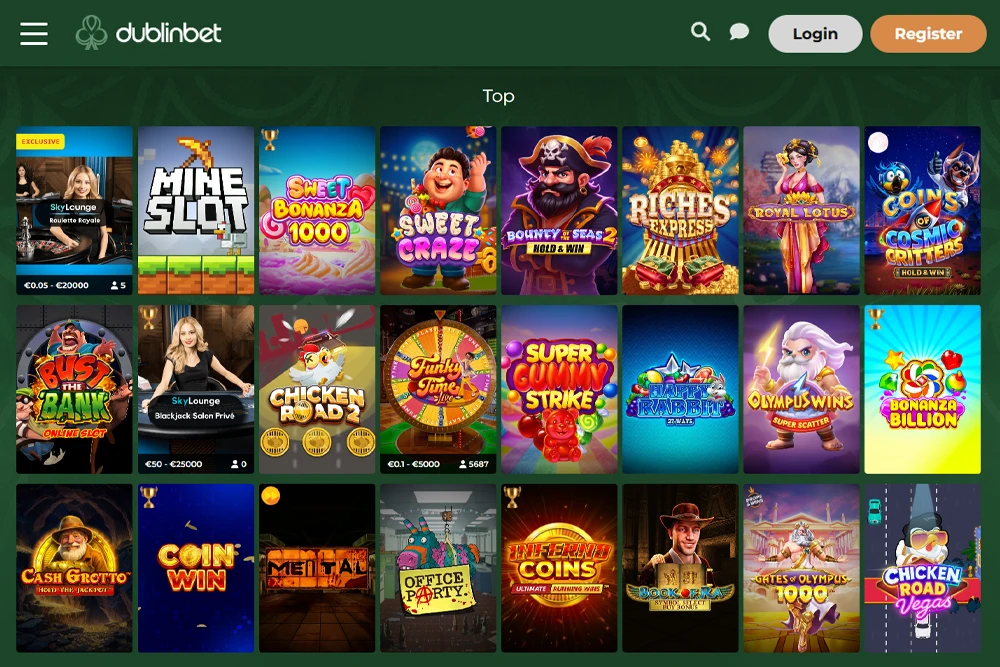 Casino Games: Slots and Tables Games at Dublin Bet Casino Games: Slots and Tables Games at Dublin Bet