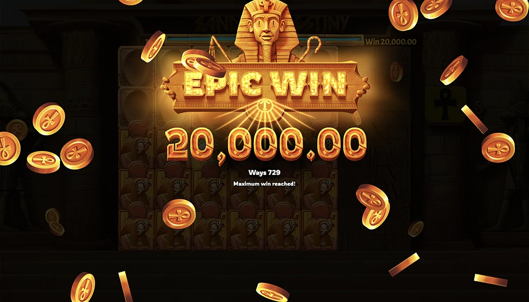 Big Win Mega Jackpot Sands of Destiny Slots