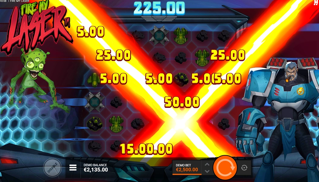 Original and Dynamic mechanic on Fire My Laser Slot