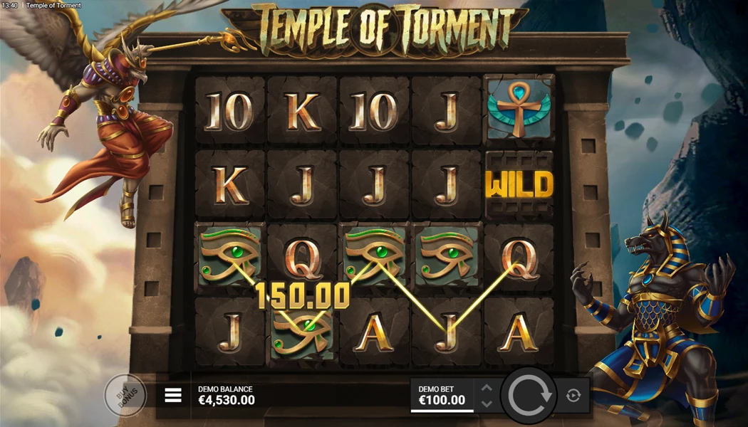 Base Game Temple of Torment Slot Machine