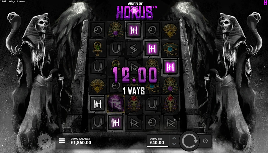 Wings of Horus Slot Machine main Game
