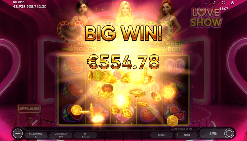 Win the Big Jackpot on Love Show Slot