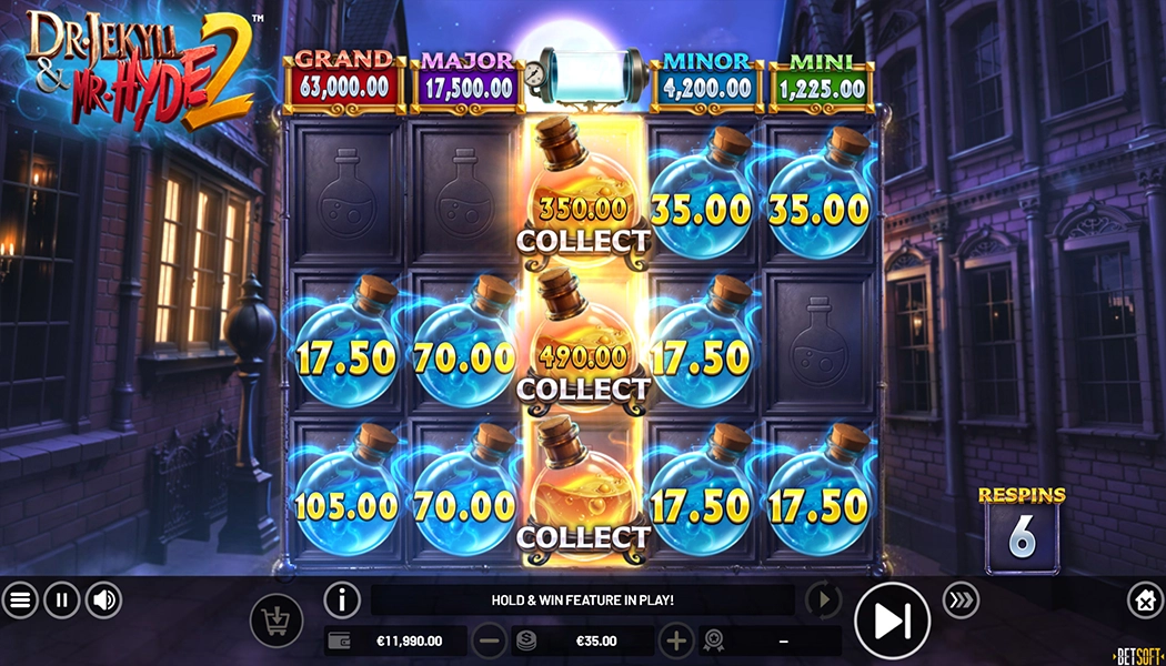 Collect Bonus Dr Jekyll & Mr Hyde 2 Slot