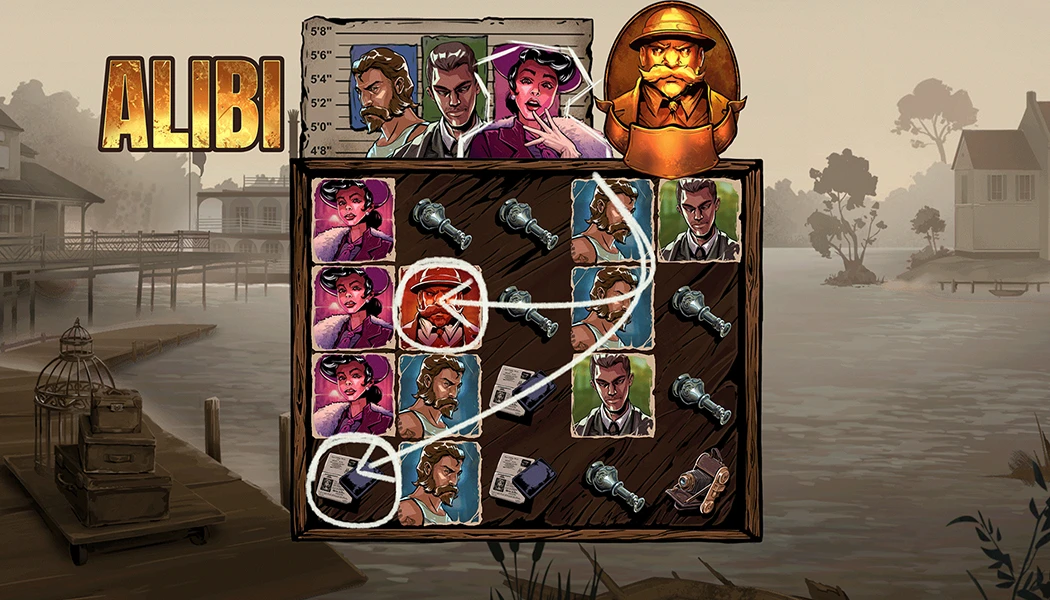 Gameplay online slot Alibi Peter and Sons
