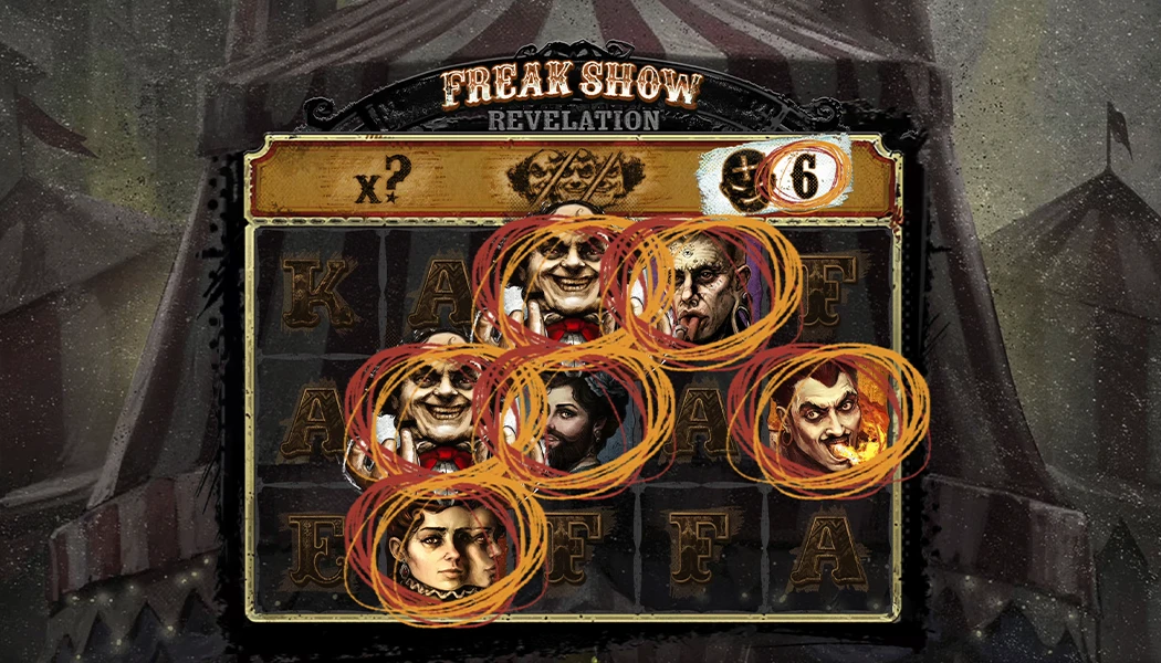 Gameplay Freak Show Revelaton Slots