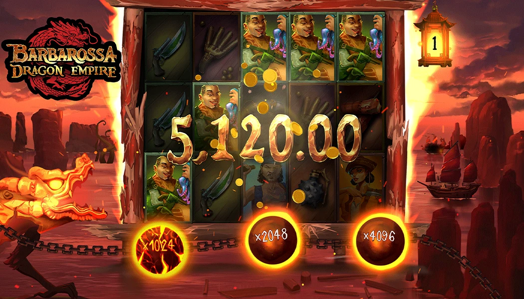 Win the Mega Jackpot on the Barbossa Dragon Empire Slot Machine!!!