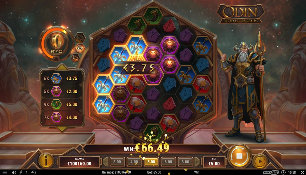 Gold Bonus Odin Protector of Realms Slot