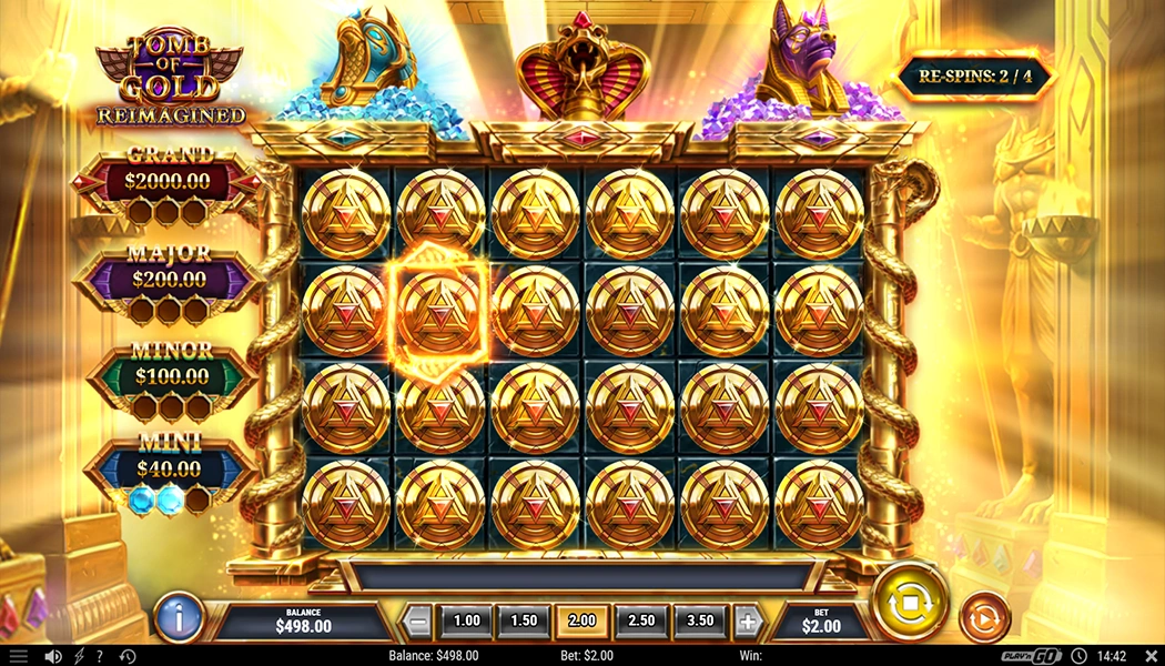 Bonus Winning Online Slot Tomb of Gold Reimagined