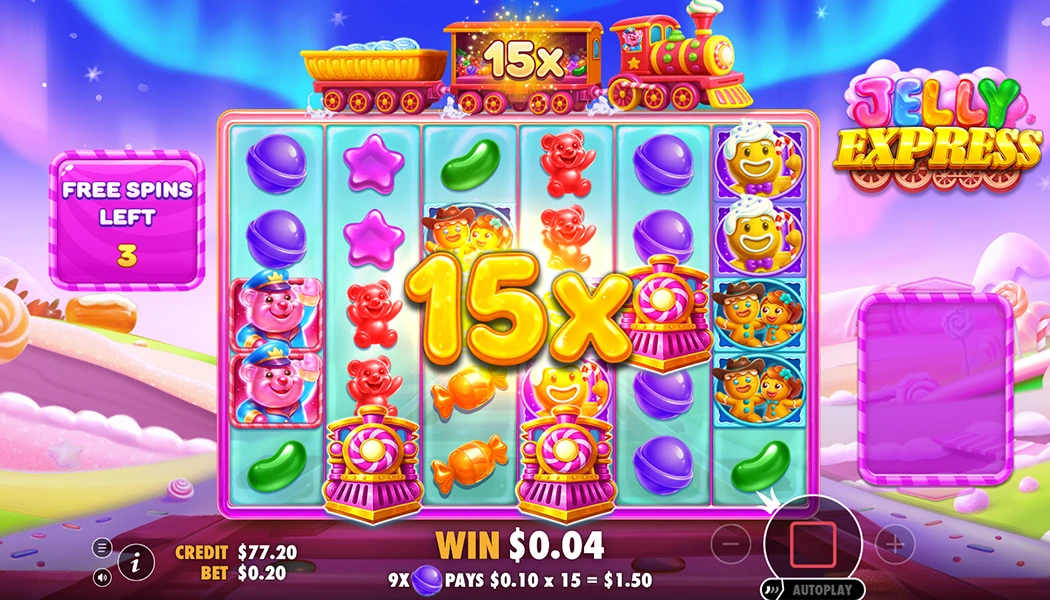 Bonus Jelly Express Slot Machine: Win Multiplier
