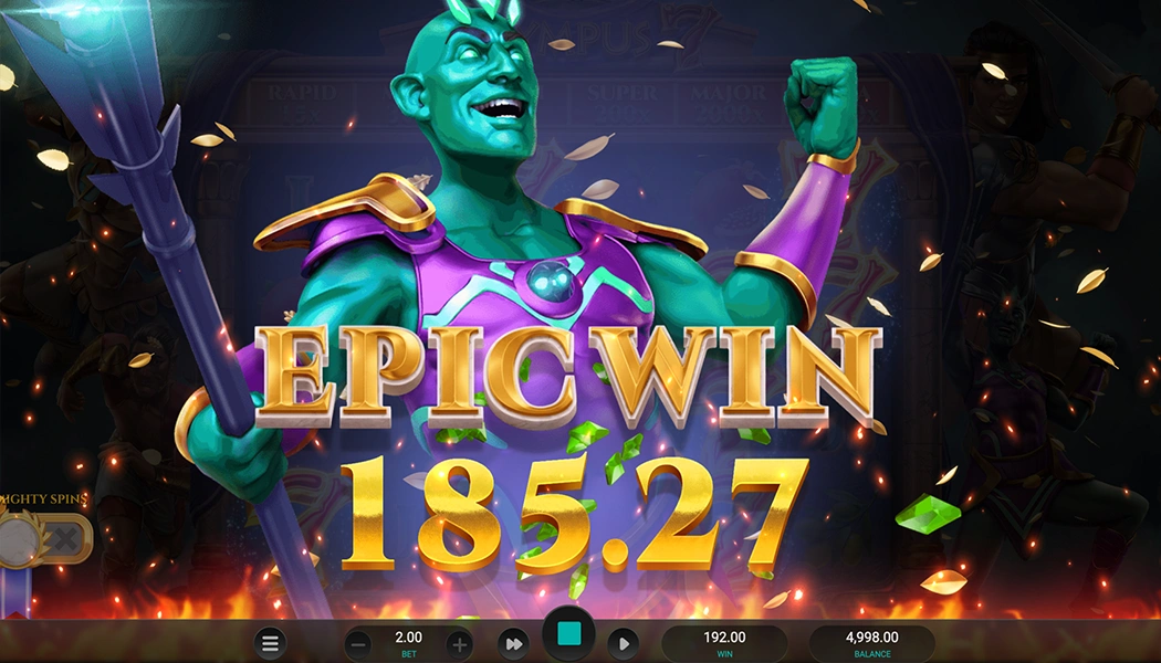 Epic Win Bonus Jackpot Olympus 7's Dream Drop Slot