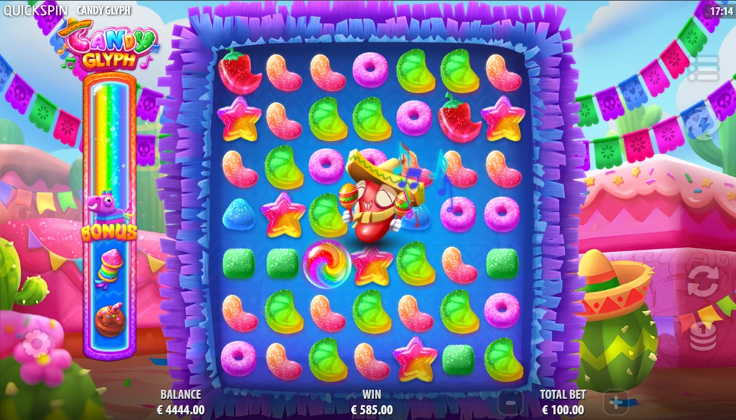 Gameplay Candy Glyph Online Casino Game