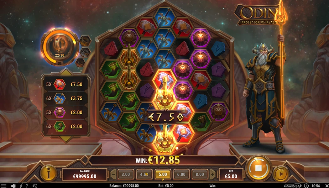 Gameplay Odin Protector of Realms Cluster Pays Slot