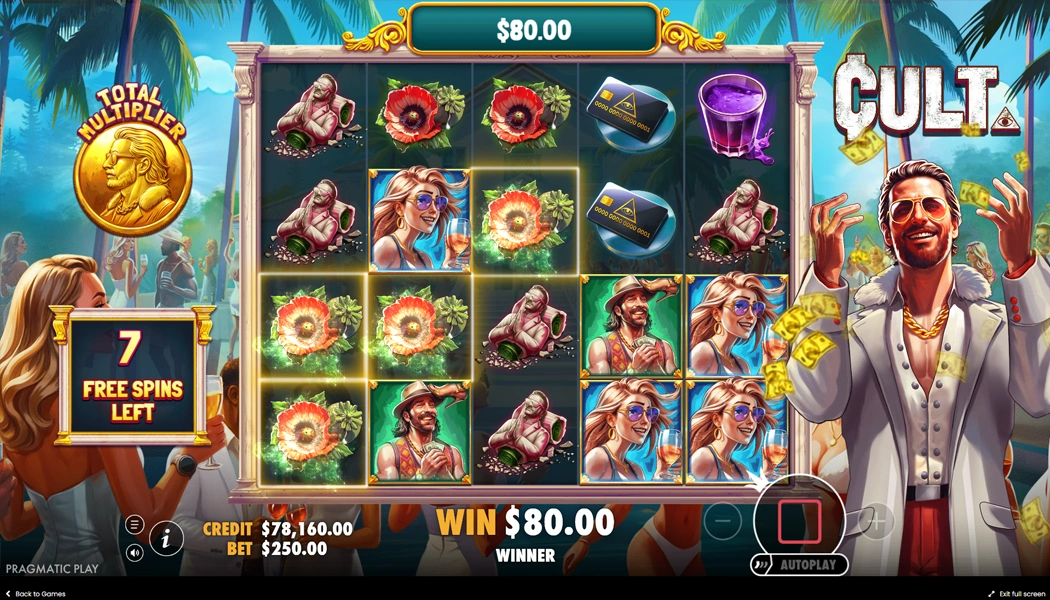 Playing and Winning on CULT Online Slot by Pragmatic Play