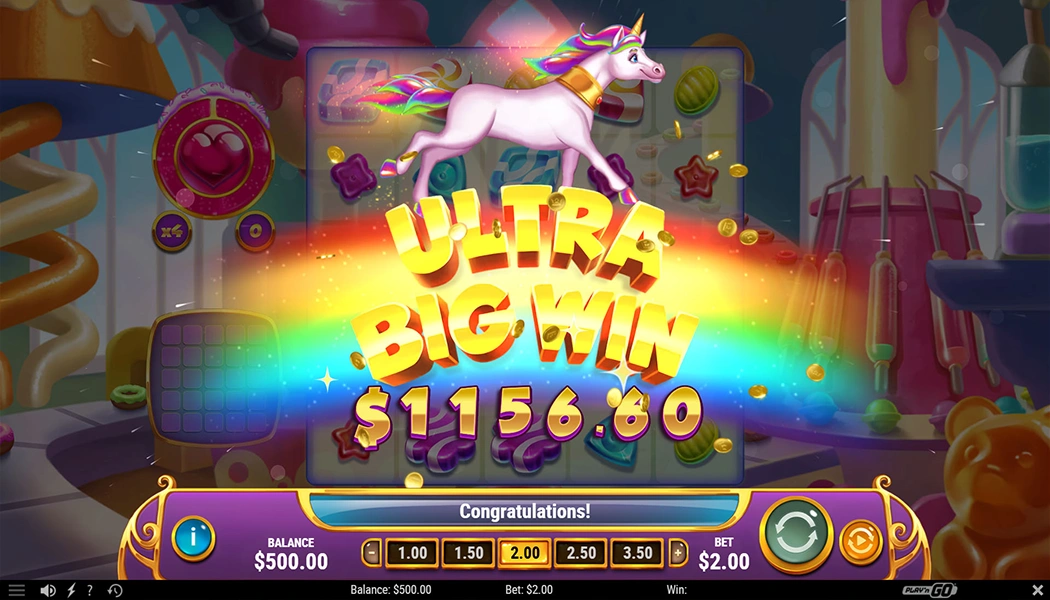 Mega Bonus Winning Money on King of Sweets Slot Game