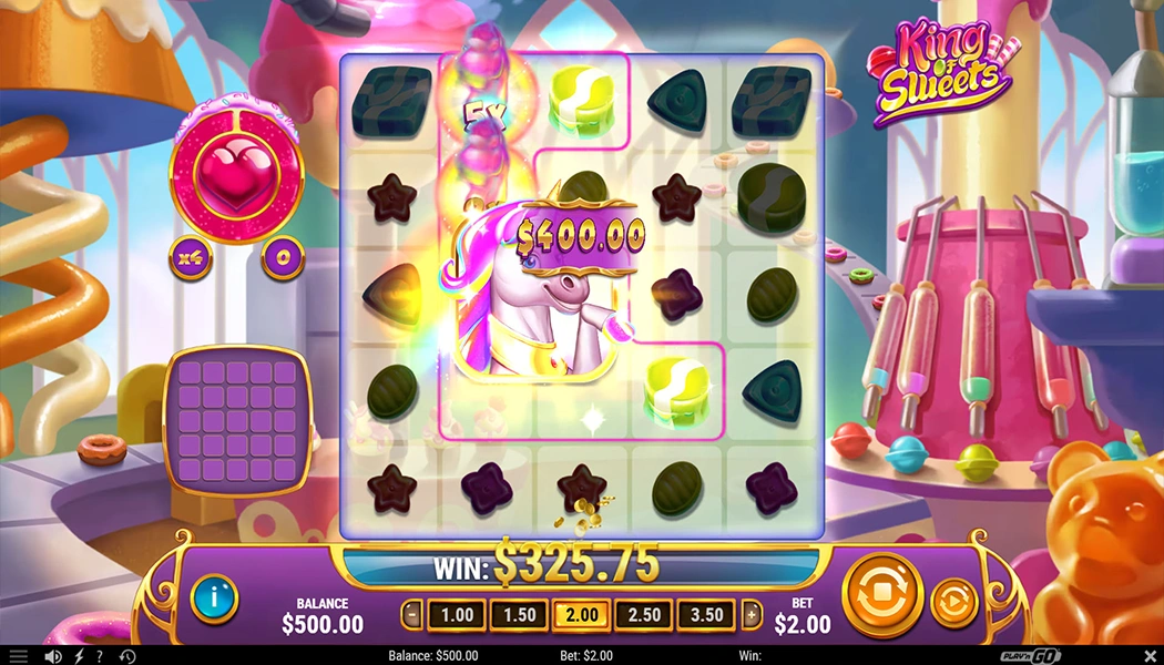 King of Sweets Slot Gameplay and Bonuses