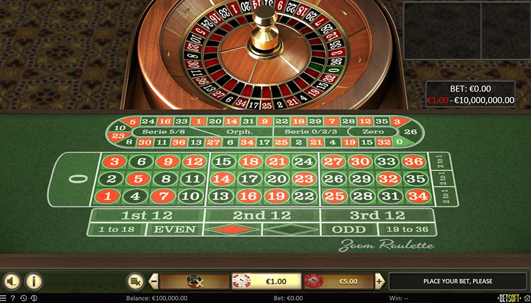 Zoom Roulette Gameplay Casino Table Game