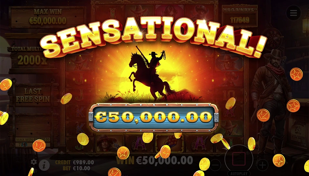 Bandit Megaways big win Super Free Spins running total multiplier