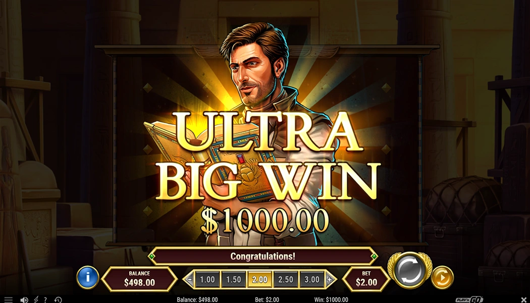 Book of Dead GO Collect free spins expanding symbol big win