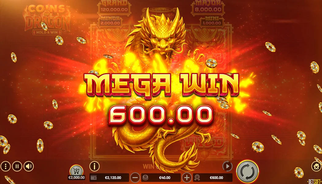 Coins of Dragon Hold and Win Grand jackpot dragon big win