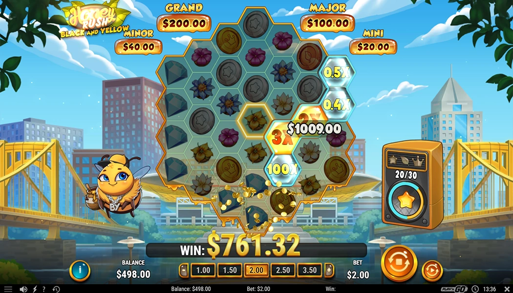 Honey Rush Slot Play'n Go Gameplay