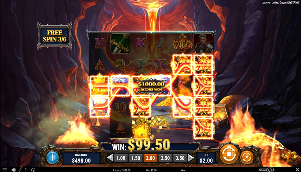 Legacy of Undead Dragon Abyssways Dragon's Wrath bonus feature