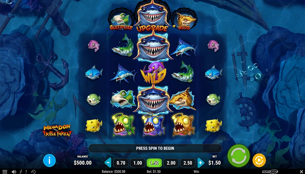 Mega Don Triple Threat Play'n GO slot gameplay