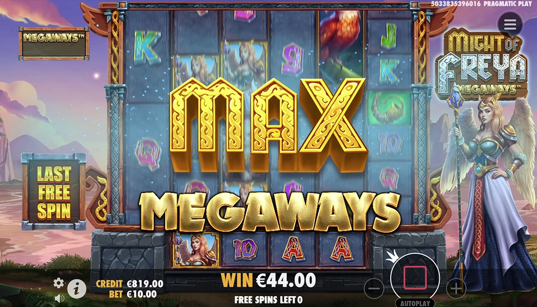 Might of Freya Megaways Free Spins progressive multiplier tumble trigger