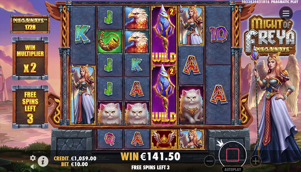 Might of Freya Megaways Pragmatic Play slot Norse mythology gameplay