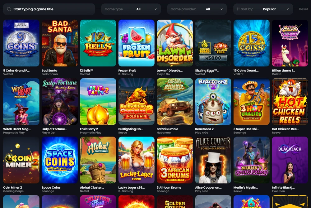 Monacojack Casino Games library: Play Slots and Scratch Cards Games!