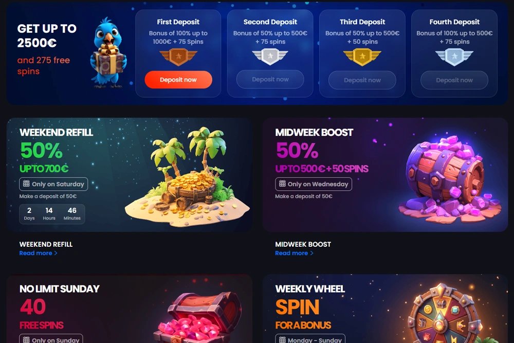 Monacojack Casino Bonus and Promotions