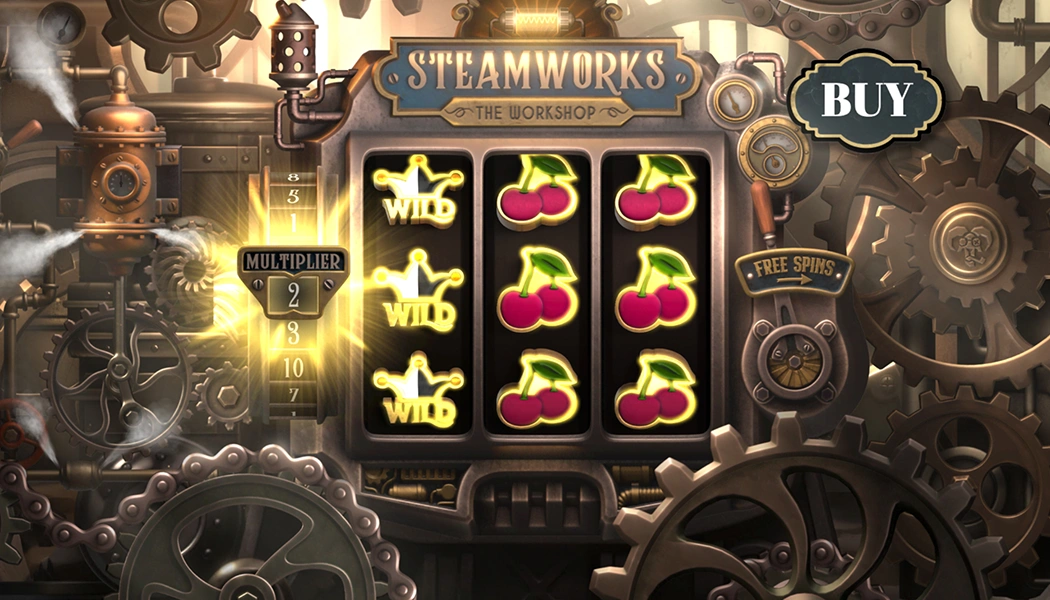 Multiplier Bonus Steamworks Slot Online casino Game