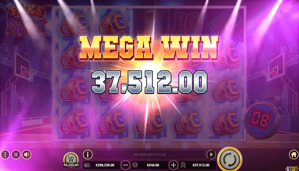 Take the Shot big win Free Spins 10 Wilds championship ring