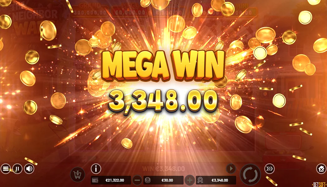 The Neighbor Wars big win during Hold and Win Grand prize